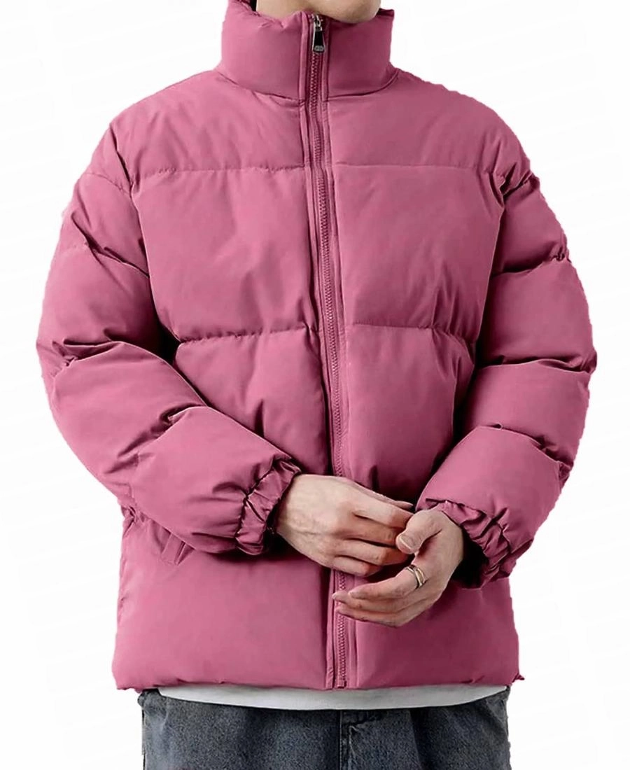 Spike Spiegel Cowboy Bebop Pink Puffer Jacket | Trendy Leather Jackets